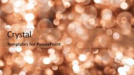  Presentation with brown - Presentation theme consisting of true colors - colorful abstract bokeh background brown background and a coral colored foreground