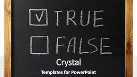  Presentation with chalk board - Cool new presentation with true or false on black backdrop and a  colored foreground