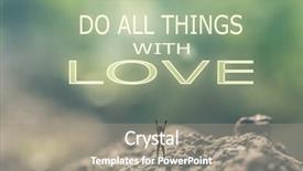  Presentation with stand - Beautiful PPT theme featuring true value - concept of with a person backdrop and a  colored foreground