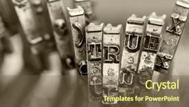  Presentation with key education - PPT layouts having true with old typwriter key background and a tawny brown colored foreground