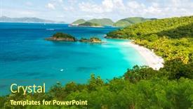  Presentation with virgin islands - PPT layouts having trunk-bay-st-john-united background and a tawny brown colored foreground