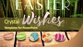  Presentation with tall - Audience pleasing slide set consisting of trunk treat - easter greeting against tall trees backdrop and a  colored foreground