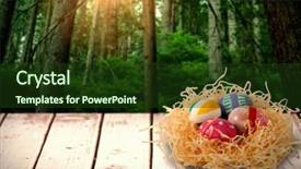  Presentation with easter - Cool new slide set with trunk treat - patterned easter eggs in paper backdrop and a  colored foreground