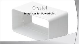  Presentation with duct - Presentation theme featuring trunking-duct-pvc-flat-coupler background and a white colored foreground
