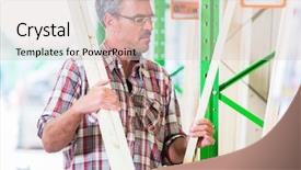  Presentation with lumber - PPT layouts featuring truss - customer in lumber department background and a lemonade colored foreground