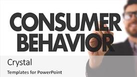  Presentation with behavior - PPT layouts having trust experience manage business - consumer behavior background and a light gray colored foreground