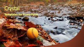  Presentation with trust - Slide set consisting of trust fall - autumn foliage with colorful trees background and a  colored foreground