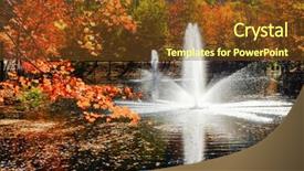  Presentation with fall foliage - Colorful slide set enhanced with trust fall - autumn foliage with colorful trees backdrop and a  colored foreground