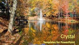  Presentation with fall foliage - Colorful slide set enhanced with trust fall - autumn foliage with colorful trees backdrop and a  colored foreground