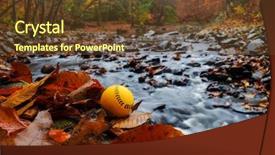  Presentation with fall foliage - Slide set having trust fall - autumn foliage with colorful trees background and a  colored foreground