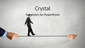  Presentation with brave - PPT theme having trust fall - young brave ricky businessman balancing background and a light gray colored foreground