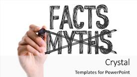  Presentation with truth - Amazing theme having truth - hand with marker writing backdrop and a white colored foreground