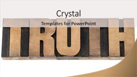  Presentation with truth - Theme featuring truth - isolated word in vintage background and a light gray colored foreground