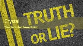  Presentation with road - Amazing presentation theme having truth - written on the road backdrop and a tawny brown colored foreground