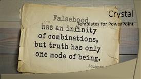  Presentation with philosopher - Slide deck consisting of truth has only one mode background and a mint green colored foreground