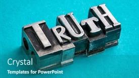  Presentation with fonts - Beautiful slide deck featuring truth-word-abstract-in-gritty backdrop and a ocean colored foreground