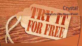  Presentation with rustic wood - Audience pleasing PPT theme consisting of try it for free offer backdrop and a  colored foreground