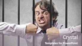  Presentation with cell - Theme consisting of trying to bend cell bars background and a gray colored foreground