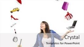  Presentation with sky diving man falling - Slides enhanced with trying to catch something falling background and a light gray colored foreground