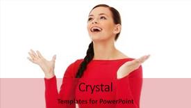  Presentation with sky diving man falling - Amazing slide deck having trying to catch something falling backdrop and a crimson colored foreground