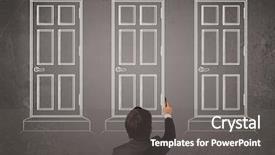  Presentation with doing the right thing - PPT theme featuring trying to choose the right background and a  colored foreground