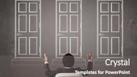  Presentation with doing the right thing - PPT theme with trying to choose the right background and a  colored foreground