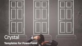  Presentation with chalkboard - Slide deck consisting of trying to choose the right background and a  colored foreground