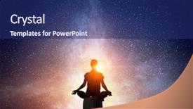  Presentation with positivity - Presentation consisting of trying to concentrate on positivity mixed media background and a navy blue colored foreground