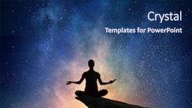  Presentation with positivity - Slide deck with trying to concentrate on positivity background and a ocean colored foreground