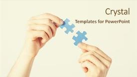  Presentation with puzzle pieces - Audience pleasing slide deck consisting of trying to connect puzzle pieces backdrop and a cream colored foreground
