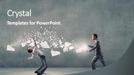  Presentation with young marines - Colorful slide deck enhanced with trying to evade from thrown backdrop and a gray colored foreground