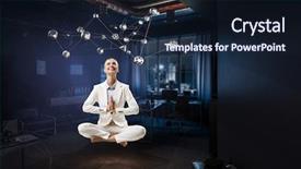  Presentation with find - Amazing presentation theme having trying to find balance 3d backdrop and a wine colored foreground