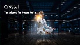  Presentation with find - Colorful presentation theme enhanced with trying to find balance mixed backdrop and a  colored foreground