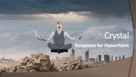  Presentation with find - PPT theme having trying to find balance mixed background and a gray colored foreground