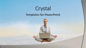  Presentation with find - Theme enhanced with trying to find balance mixed background and a light blue colored foreground