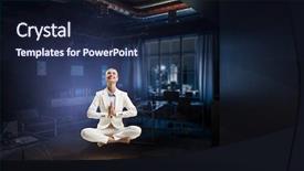  Presentation with work life balance - Amazing presentation having trying to find balance mixed backdrop and a navy blue colored foreground