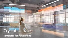  Presentation with find - Slides enhanced with trying to find balance mixed background and a gray colored foreground