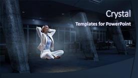  Presentation with work life balance - Slide deck consisting of trying to find balance mixed background and a wine colored foreground