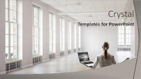  Presentation with find - Colorful slides enhanced with trying to find balance mixed backdrop and a light gray colored foreground