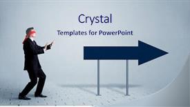  Presentation with person help sign poverty - Theme enhanced with trying to find the right background and a lemonade colored foreground