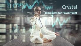  Presentation with positivity - Slide set featuring trying to focus on positivity mixed media background and a ocean colored foreground