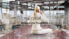  Presentation with positivity - Beautiful PPT theme featuring trying to focus on positivity mixed media backdrop and a mint green colored foreground