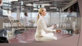  Presentation with positivity - PPT layouts having trying to focus on positivity mixed media background and a mint green colored foreground