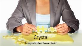  Presentation with nursing education puzzle - Colorful PPT layouts enhanced with trying to solve the puzzle backdrop and a  colored foreground