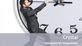  Presentation with learn english concept time - PPT layouts featuring trying to stop a time background and a gray colored foreground