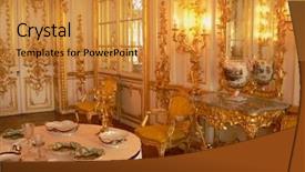  Presentation with dining - Audience pleasing presentation design consisting of tsarskoe selo pushkin russia backdrop and a gold colored foreground
