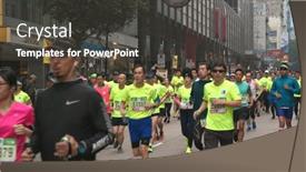  Presentation with 2018 - Slide deck having tsim-sha-tsui-hong-kong background and a  colored foreground