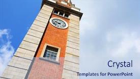  Presentation with hong kong - Cool new PPT theme with old humpback bridge bridge backdrop and a light blue colored foreground