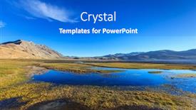  Presentation with ladakh - Beautiful slides featuring tso moriri lake in himalayas ladakh india backdrop and a cobalt blue colored foreground