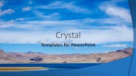  Presentation with ladakh - PPT theme with tso-moriri-lake-in-himalayas background and a  colored foreground